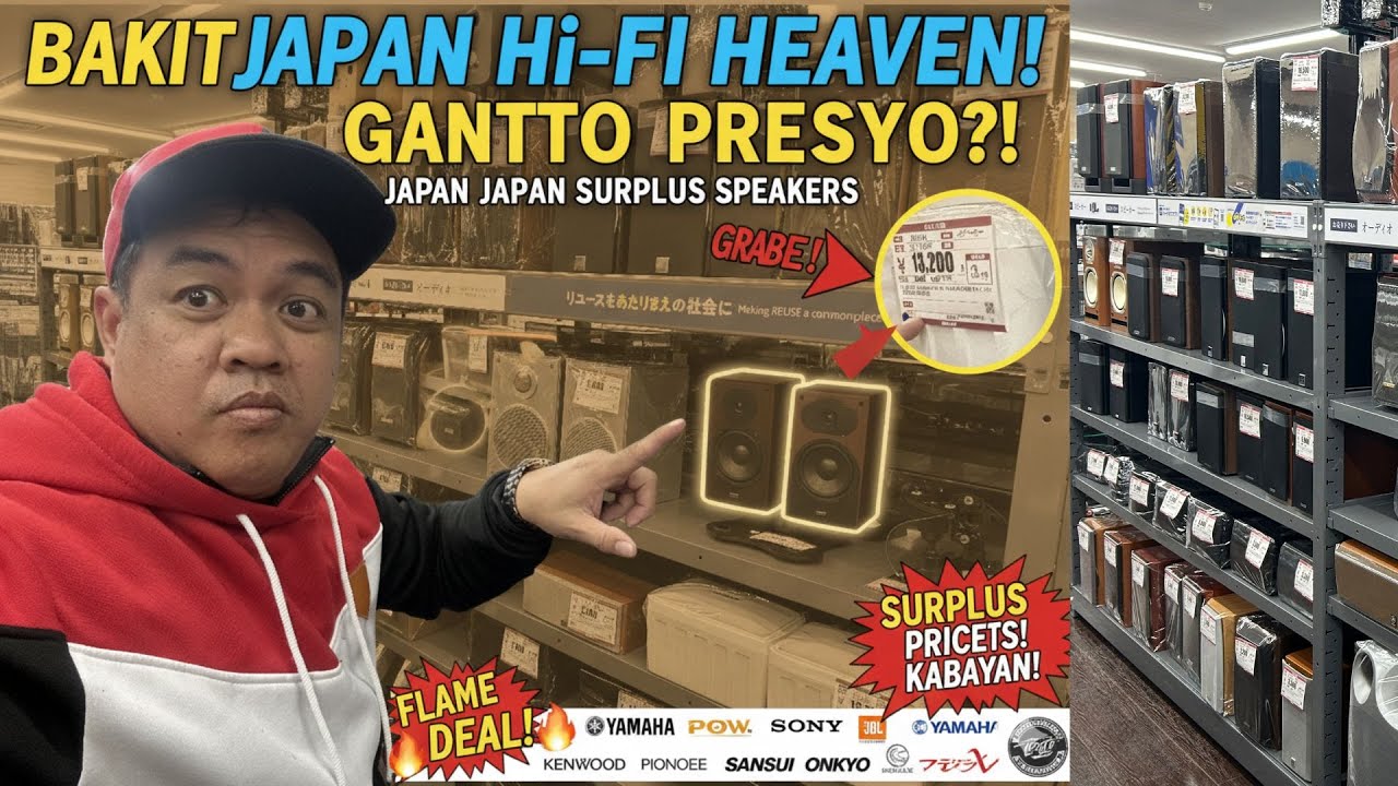 🎧 High-End Speakers sa Japan Surplus! | B&W, JBL, Bose, Pioneer — Presyong Nakamura! 😱JAPAN SPEAKERS