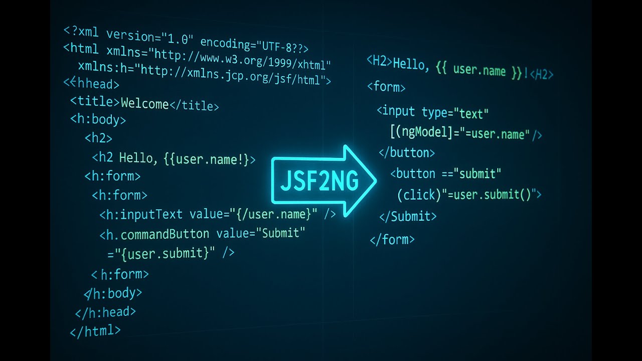 JSF2NG - Intelligent JSF to Angular Modernization Agent System - YouTube