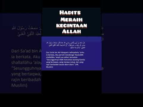 Hadits Meraih Kecintaan Allah @yaminhasibuan319