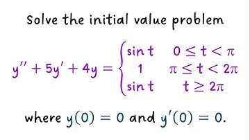 Solution by Laplace Transform of Differential Equations with a Discontinuous Forcing Function