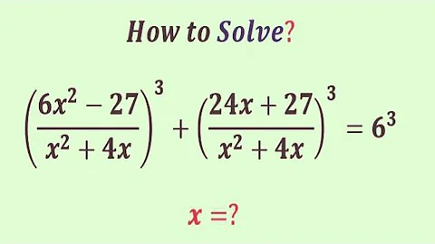An Easy method to Beat this Algebra problem | Olympiad Question | x=?