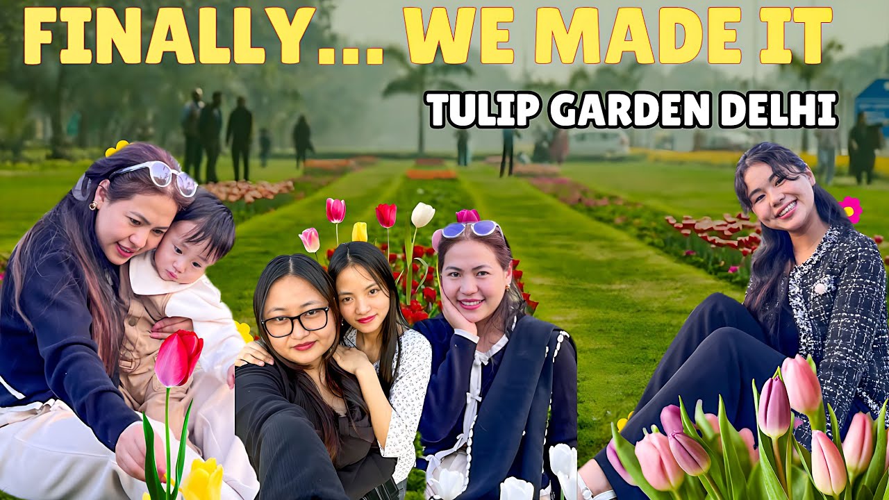 A Blessed Sunday: Church Service + Tulip Garden 🌷 | Family Life in New Delhi