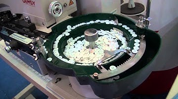 SK Electronic Button Attach Machine with Auto Button Feeder GEM1903A