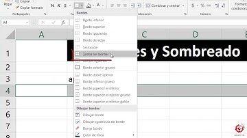 Curso EXCEL 2016 MODULO 3 - Bordes y sombreado