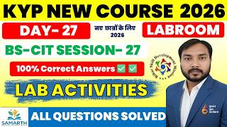BS-CIT Session 27 Lab Activity | KYP Day 27| 100% Correct | KYP New Session 2026 | CIT Session 27 screenshot 4