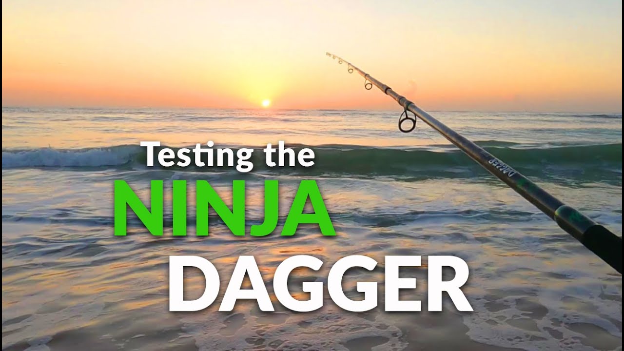 Testing the Ninja Dagger 8'6 Fishing Rod surf fishing casting lures 