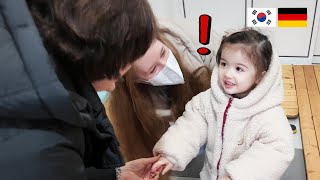 SUB) Roa's cute reaction to seeing her German grandma who came to Korea without warning