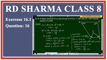 RD Sharma Class 8 | Exercise 16.1 | Q.16
