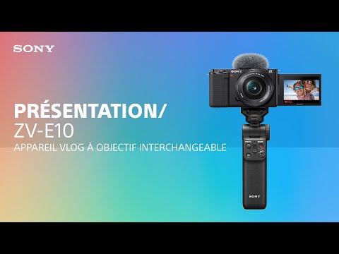 Appareil vlog Sony ZV-E10 à optiques interchangeables