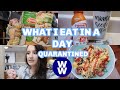 QUARANTINE WHAT I EAT IN A DAY WW BLUE PLAN | EXCLUSIVELY BREASTFEEDING|