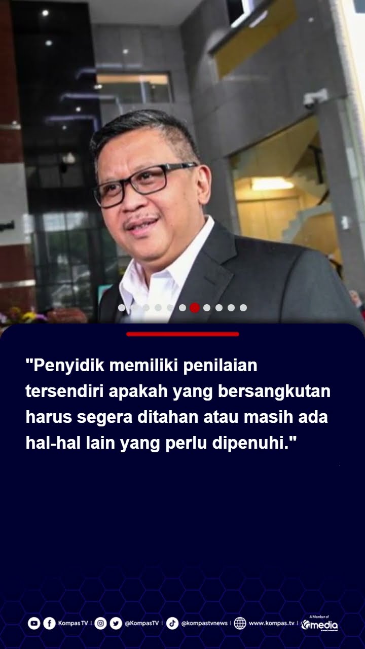 Gugatan Penetapan Tersangka Ditolak Hakim, Hasto Bakal Ditahan? Ini Jawaban KPK #hasto #kpk
