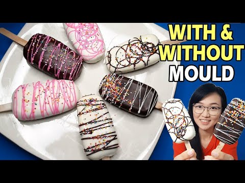 How to make Cakesicles WITHOUT and WITH Mould, How to make cakesicles