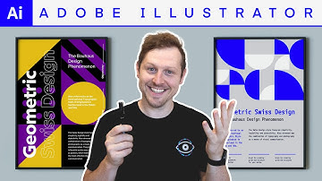 Swiss Geometric Poster Design  |  Design Tutorial  |  Adobe Illustrator