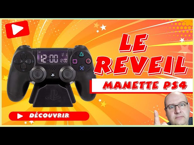 Réveil en forme de manette de Playstation - Réveil Manette PS4