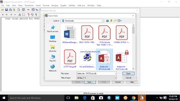 Importing data from MS Access into SPSS