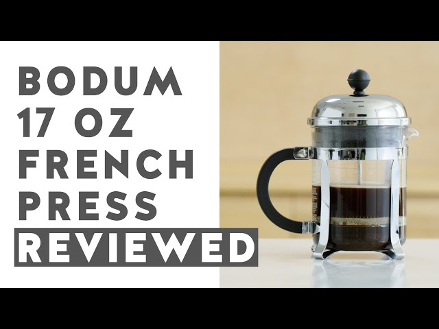 Bodum TRAVEL PRESS French Press Coffee Maker & Mug, 15 oz, Black