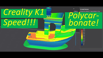 Printing the Polycarbonate 3DBenchy High Speed On Creality K1