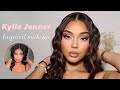 Kylie jenner inspired makeup  pink under eye technique 