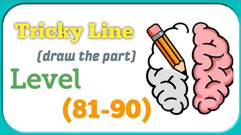 Tricky Line - Draw The Part Level 81-90 Walkthrough Solution