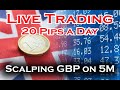 Live Trading 20 Pips a Day, Make Profit With GBP Paris.