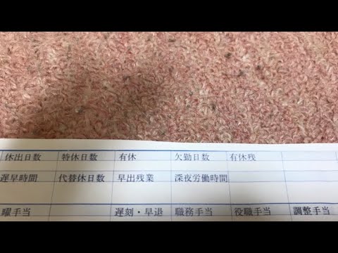 給与明細 朝日印刷の大変な予測給料