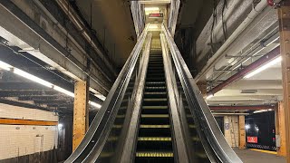 Skinny Up Escalator At The West 145th Street Station In Harlem/Hamilton Heights New York (3/16/2025)