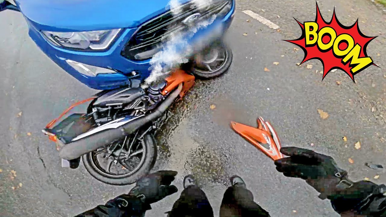 Crushed Bike | Crazy, Awesome & Epic Motorcycle Moments 2021 - YouTube
