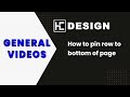 How to pin row to bottom of page