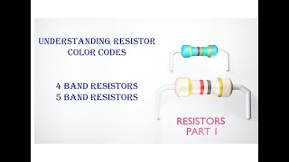 Resistor color codes   -   4-band resistor   -  5-band resistor