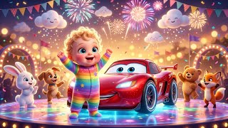Zoom Zoom Race Car Song 🚗 | Learn 123 for Kids | Fun Baby Car Rhyme