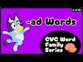 Bluey CVC 🐾 Learn “-ad” Words | Brain Break for Kids! Movement Phonics Game &amp; Classroom Brain Break