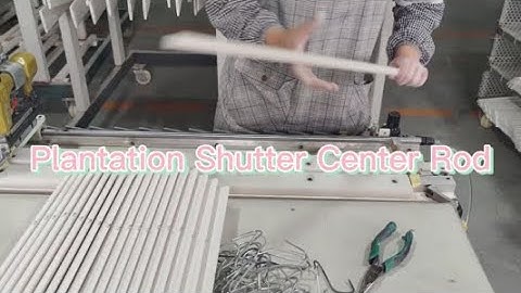 Do you know how a tilt rod for Plantation Shutters is installed?