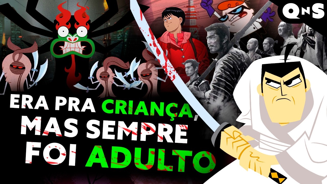 O DESENHO BRUTAL QUE DESAFIOU SEU PÚBLICO!!! Samurai Jack e a filosofia cyber-zen