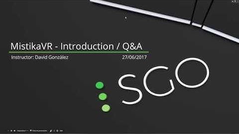 Mistika VR Masterclass : Introduction/Q&A