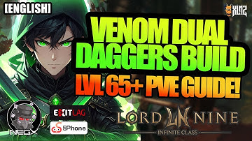 DUAL DAGGERS Venom PVE Build Guide | LORDNINE SEA OFFICIAL CONTENT CREATOR [ENGLISH SUB]