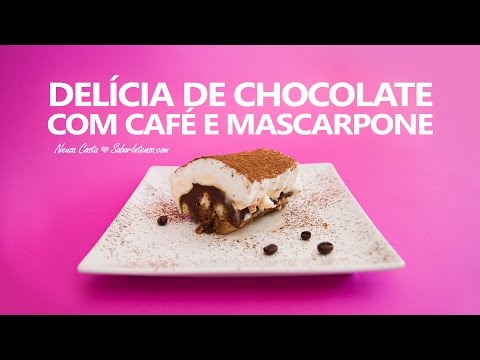 Delícia de Chocolate com Café e Mascarpone