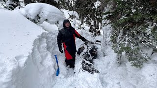 Snowmobile spends 2 months in the mountains and gets heli’d out