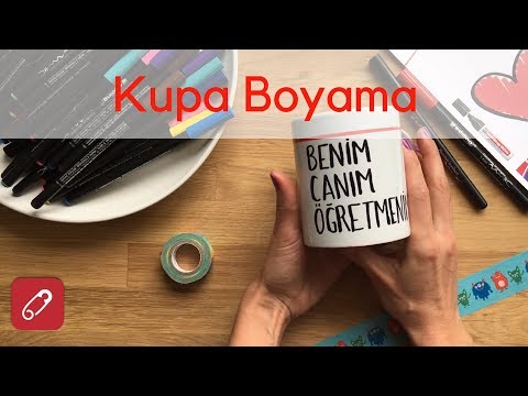 Kupa & Bardak Boyama - Kupaya Yazı Yazma - Porselen Kalemi Nasıl Kullanılır? | 10marifet