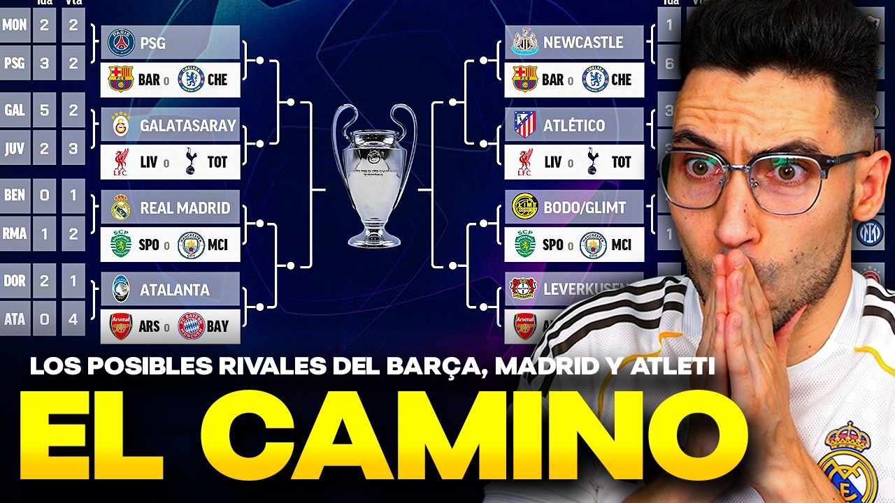 ¡ASÍ QUEDA el CUADRO! POSIBLES RIVALES del BARÇA, MADRID y ATLÉTI en OCTAVOS, CUARTOS y SEMIS