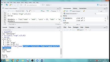 List dan Matrix pada R
