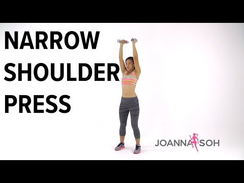 How to do Narrow Shoulder Press | Joanna Soh