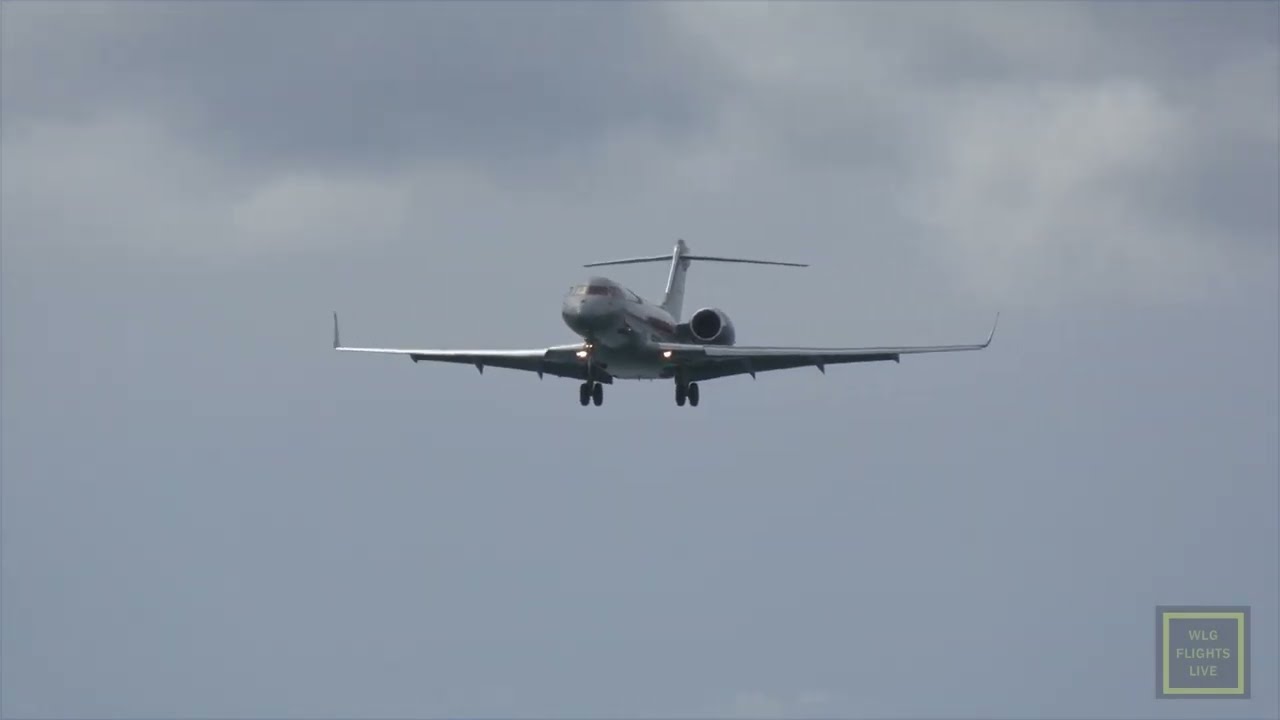 2 Gorgeous Exec Jets with bucket reversers landing at Wellington Airport