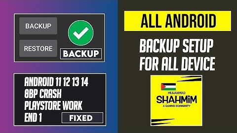 BACKUP SETUP FOR ANDROID 11 | 12 | 13 | 14 | 8 BALL POOL CRASH | END 1 FIX | PLAYSTORE PROBLEM FIX