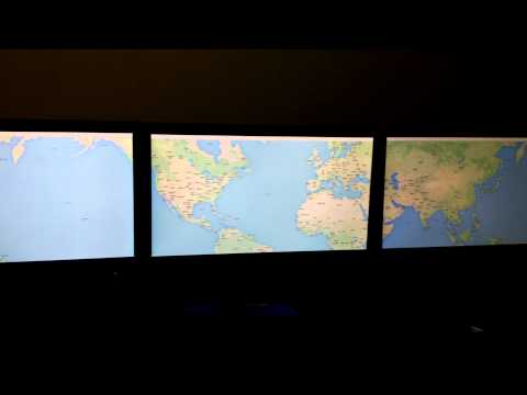 VX4 make Google Map display on 7680x1080 TV Wall