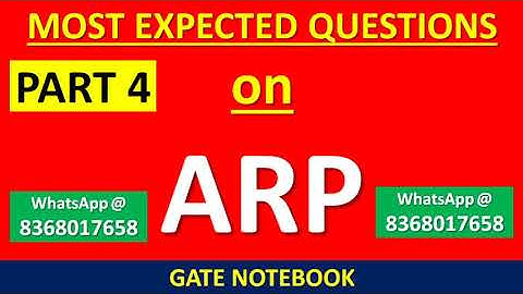 Most Expected Questions on ARP Protocol with Detailed Solution - PART 4