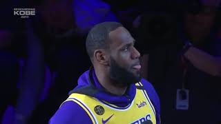 king lebron james gave a heart felt speech  in honor to '  kobe bryant