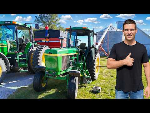 We Fixed Abandoned Grain Bin & Filled with Corn for Cattle