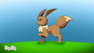 Eevee walking cycle animation | flipaclip