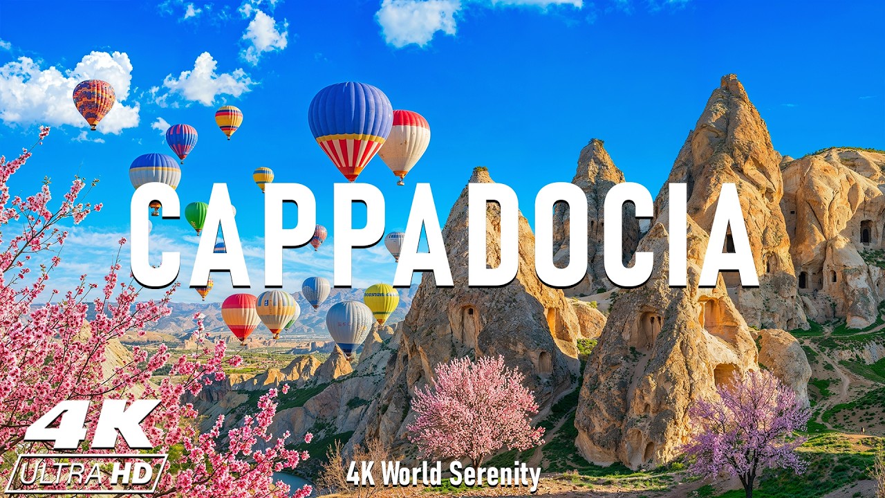Каппадокия 4K UHD – Затерянные в скалистых долинах и великолепные воздушные шары