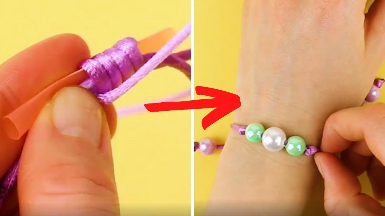 2 colorati braccialetti fai da te ✨